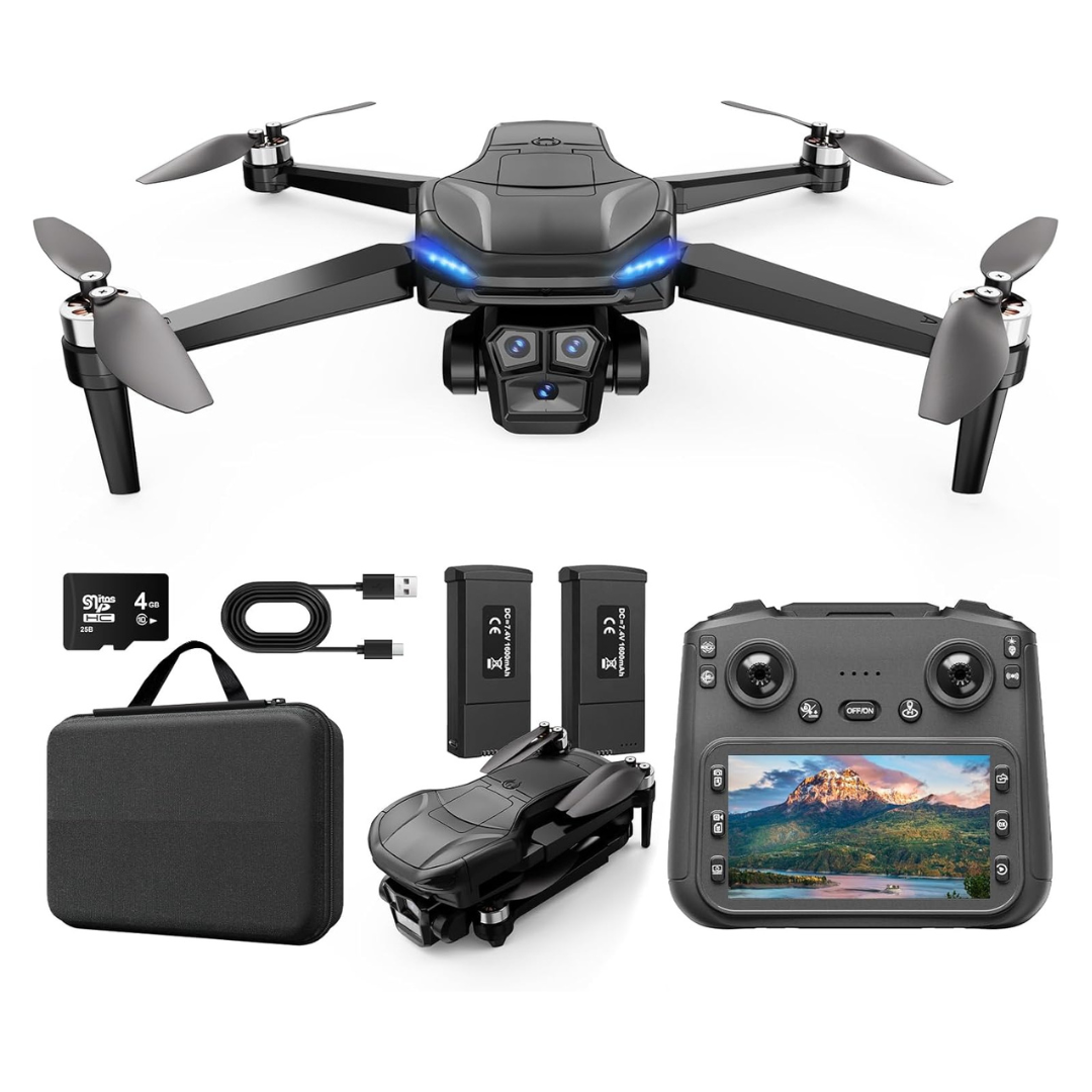 ScharkSpark 4K 4.5" HD Screen Controller GPS Drone with Camera