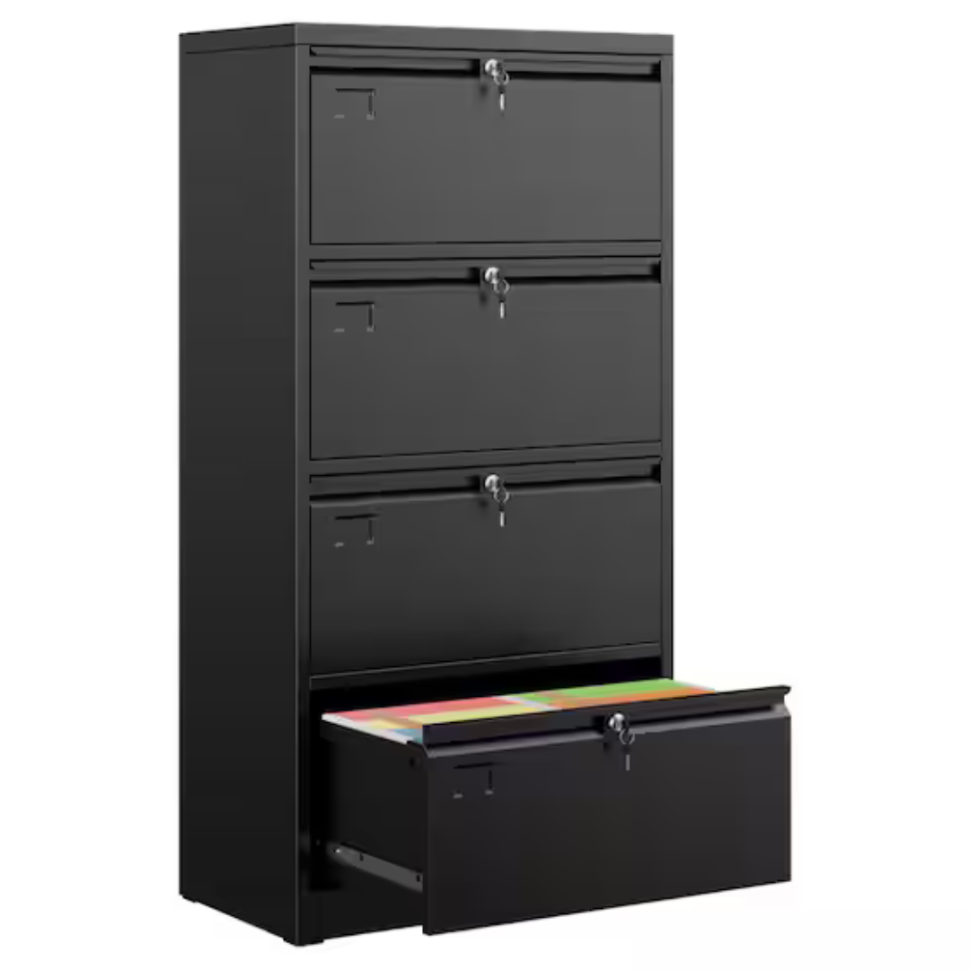 29" W x 57" H x 16" D Lockable Metal Horizontal File Cabinet