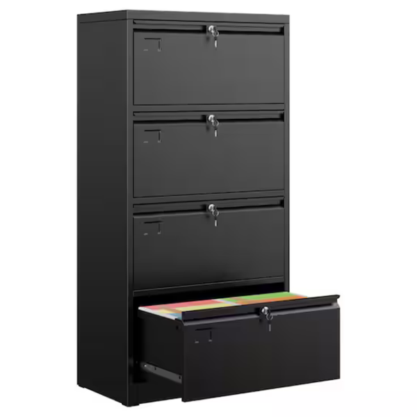 29" W x 57" H x 16" D Lockable Metal Horizontal File Cabinet