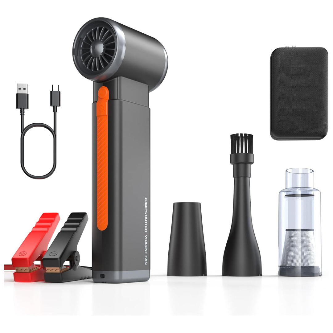 Portable Car Battery Jump Starter 6000A Jumper Box Combo