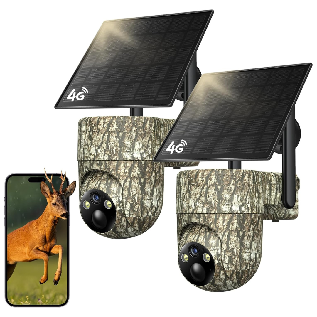 2-Pack TKENPRO 4G LTE Cellular Trail Cameras