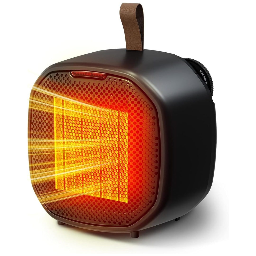 1200W Portable Ceramic Space Heater with Thermostat