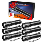 6-Pack High Lumens Bright LED Pocket Flashlights