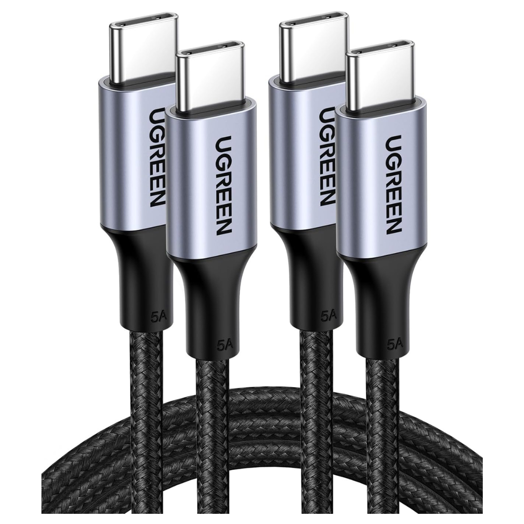 2-Pack UGreen 3.3ft USB-C To USB-C Cables