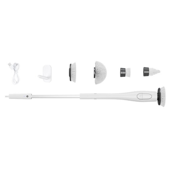 Electric Spin Scrubber Cordless 360 Power Bathroom Cleaner Brushes