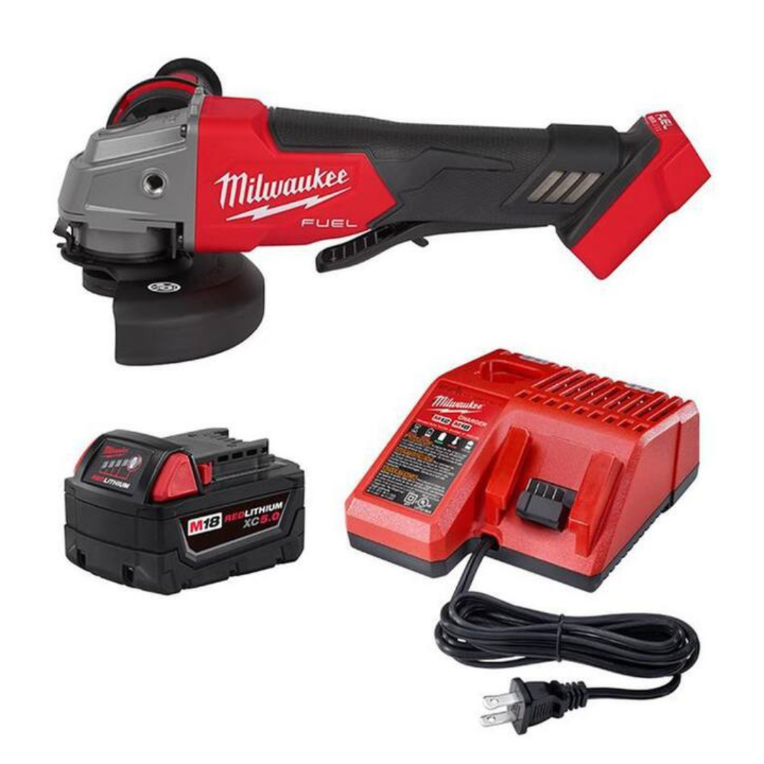 Milwaukee M18 FUEL 18V Li-Ion Brushless Cordless Grinder And Starter Kit