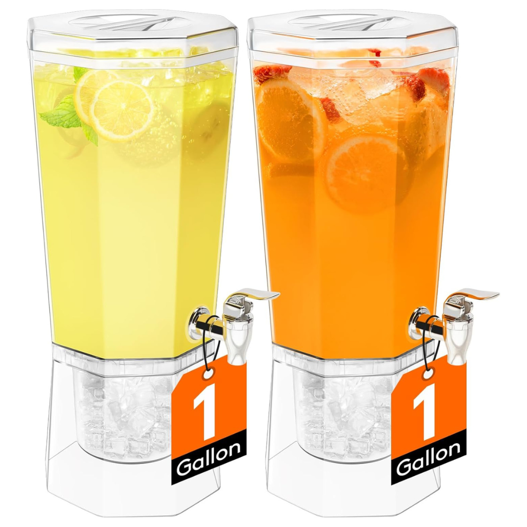 2-Pack Lifewit 1 Gallon Drink Dispenser