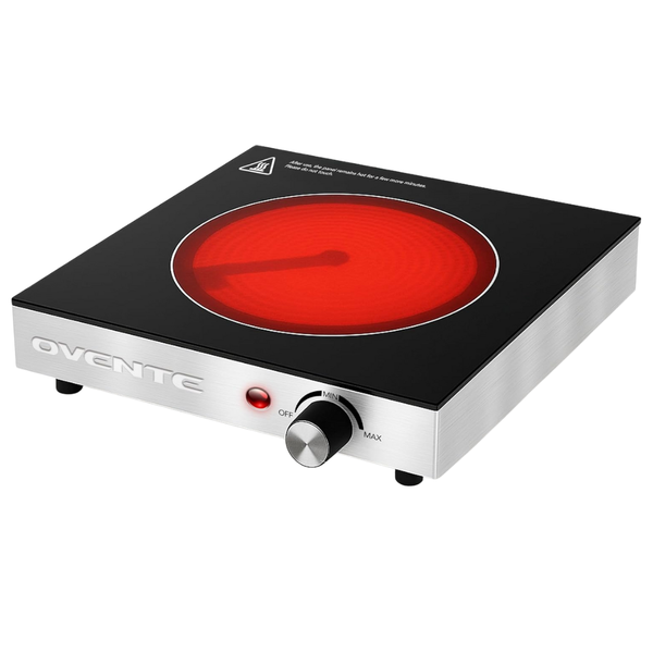 Ovente 1200W Electric Infrared Ceramic Single Burner