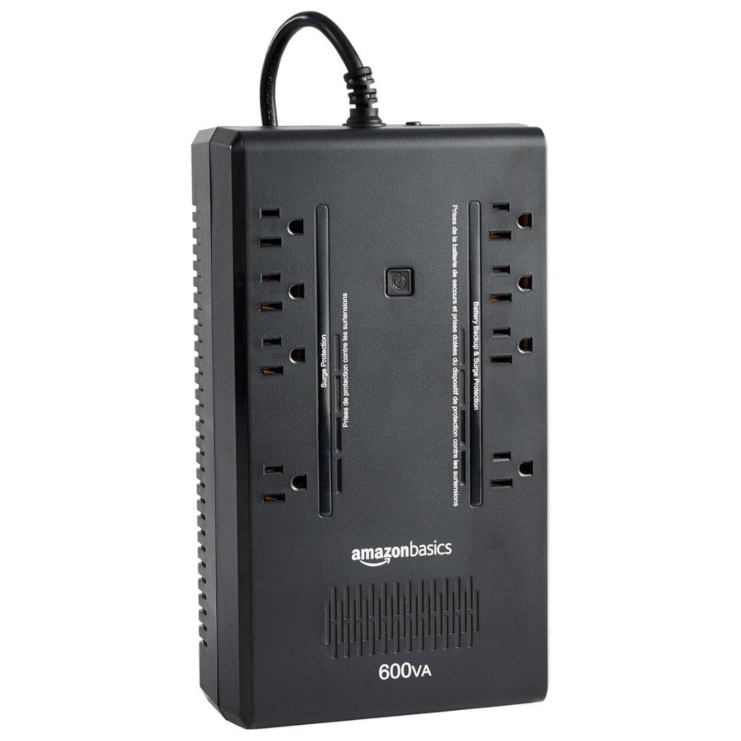 Amazon Basics Standby UPS 600VA 360W Battery Backup