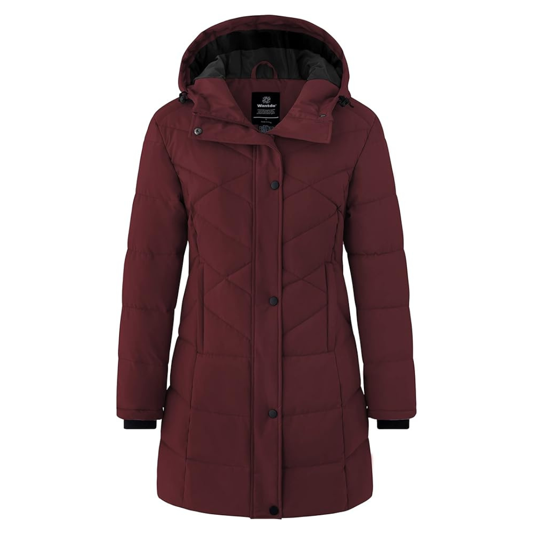 Wantdo Women's Quilted Thicken Winter Rain