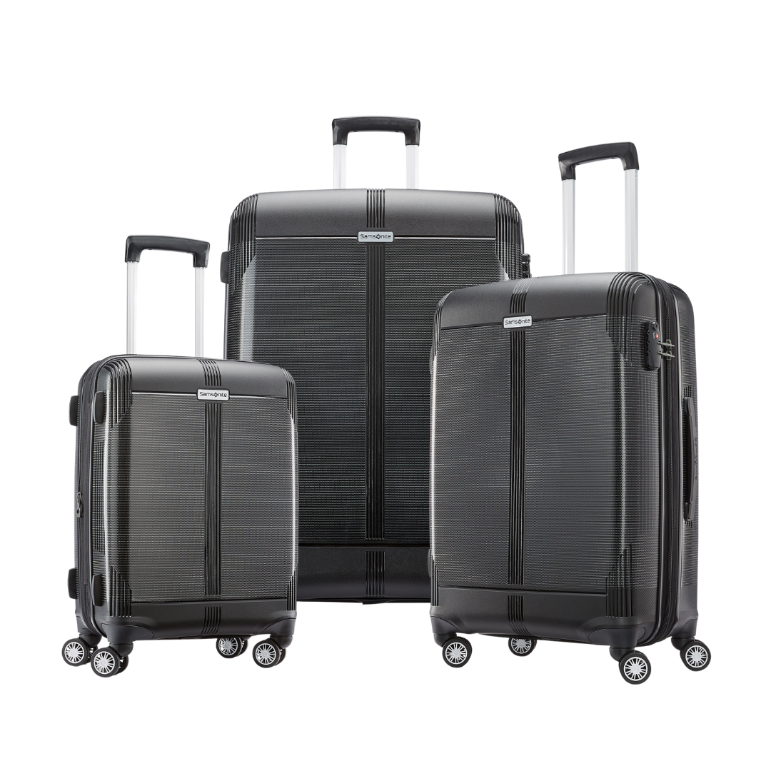 3-Piece Samsonite Supra DLX Luggage Set (Black)