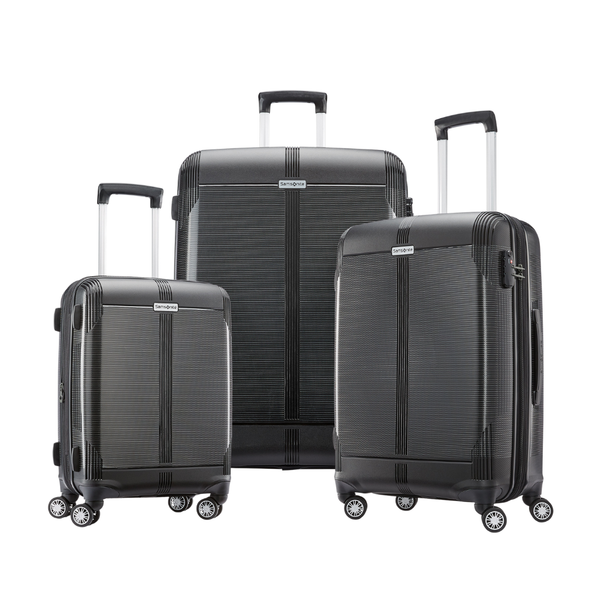 3-Piece Samsonite Supra DLX Luggage Set (Black)