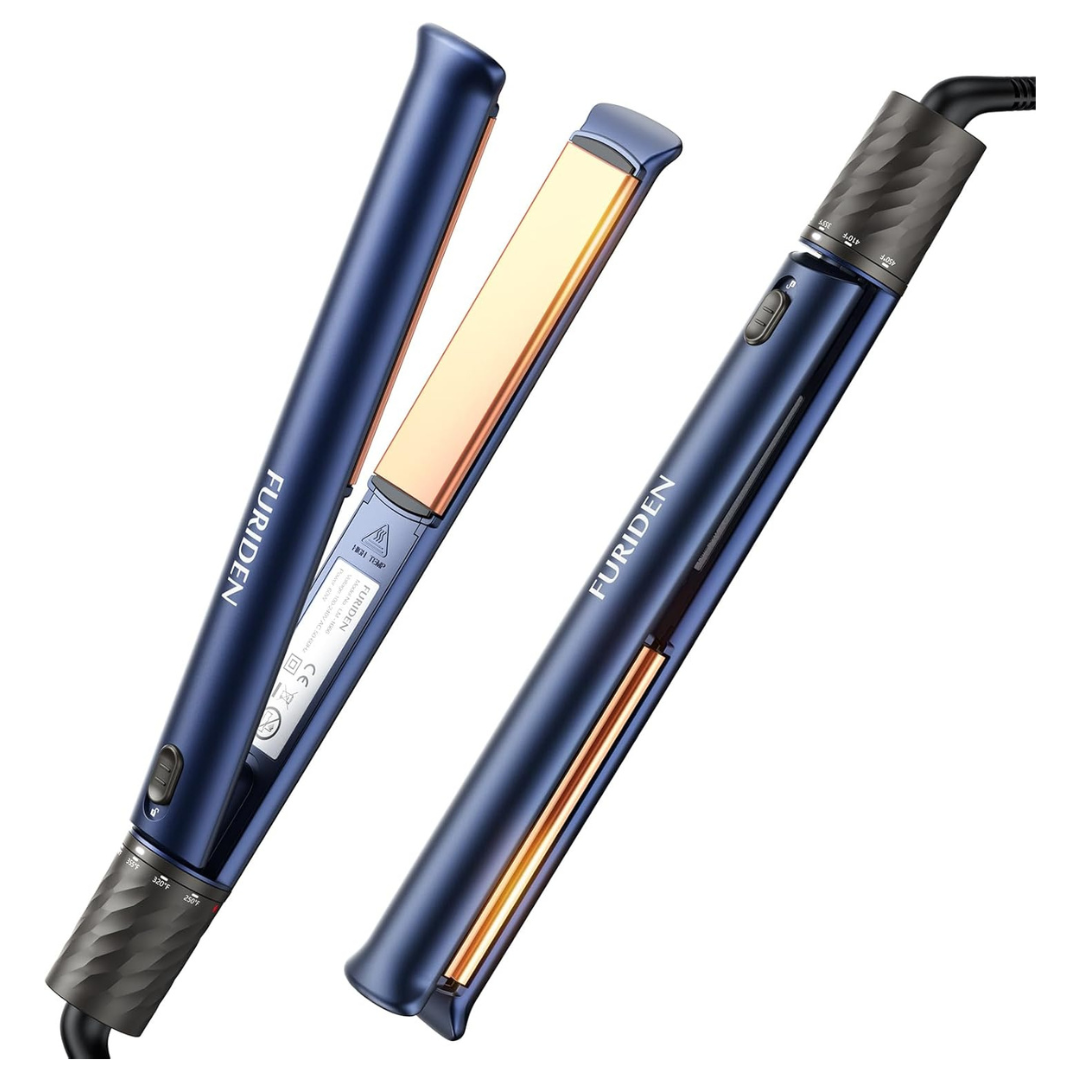 Furiden 2-in-1 Flat Iron Hair Straightener And Curler Combo