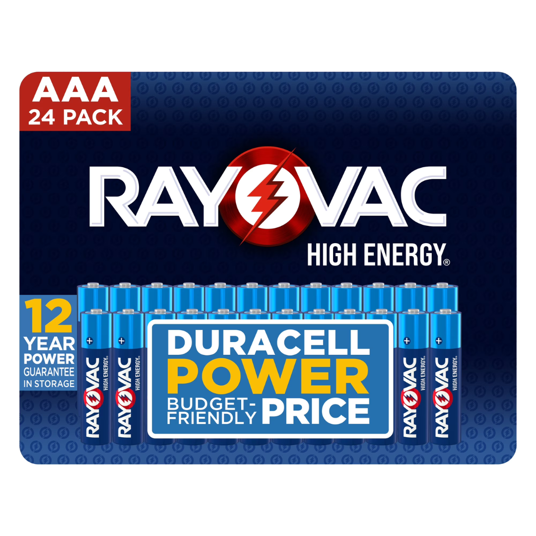 24-Pack Rayovac High Energy AAA Batteries