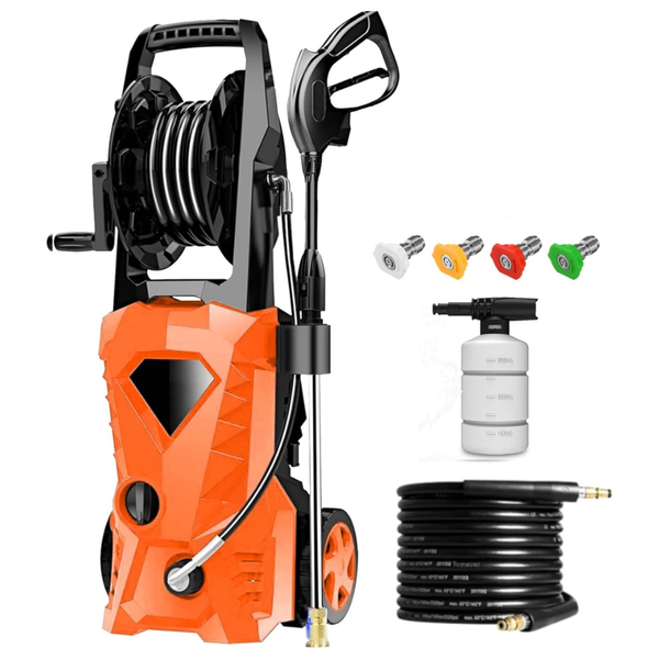 Imdot Pressure Cleaner High Power Cleaner W/4 Pressure Nozzle & Soap Bottle