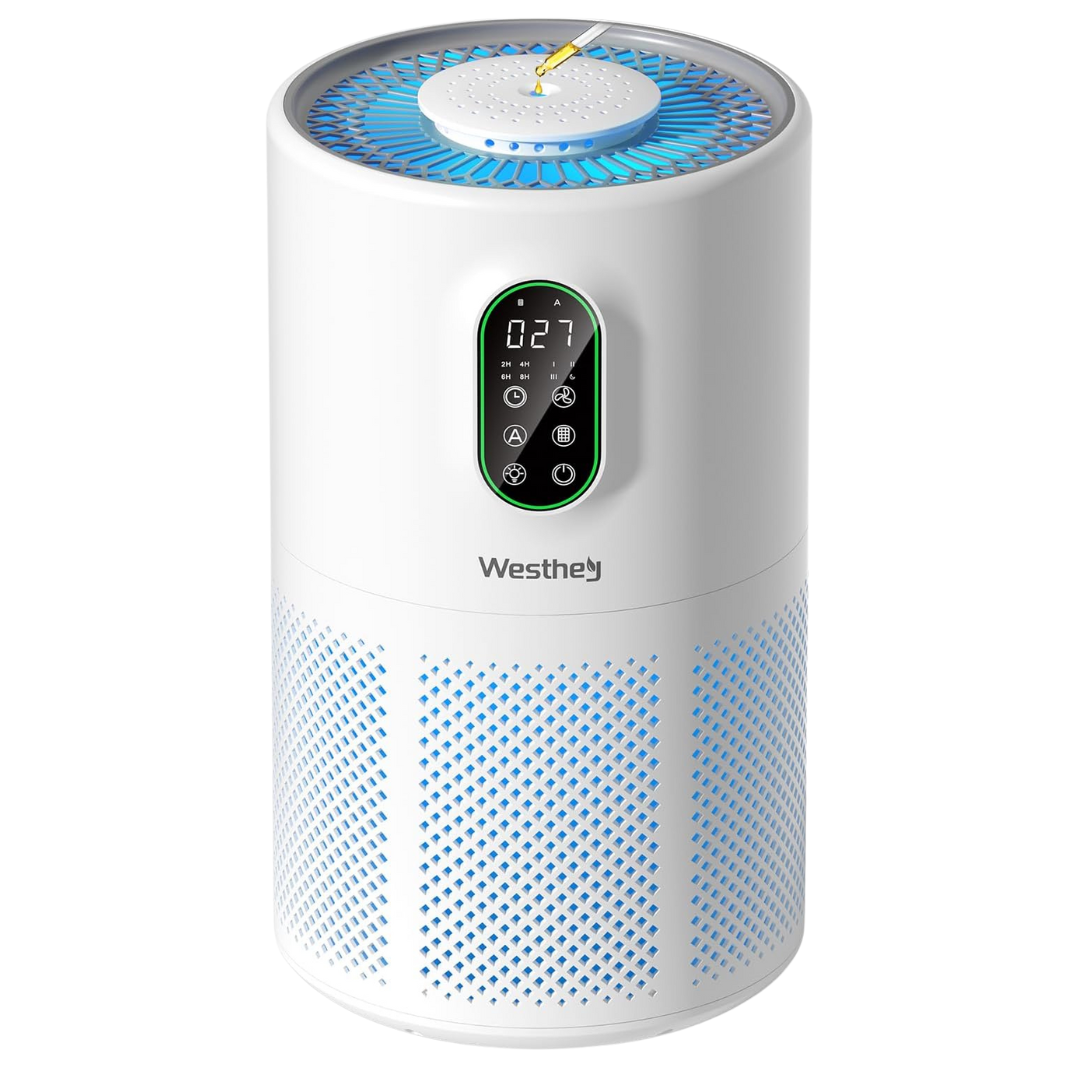 Westhey H13 True HEPA Air Purifier With Night Light (1650 Sq. Ft.)
