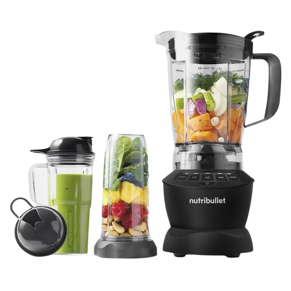 NutriBullet 1200W Full-Size Blender With 64oz Pitcher, 32oz & 24oz Cups