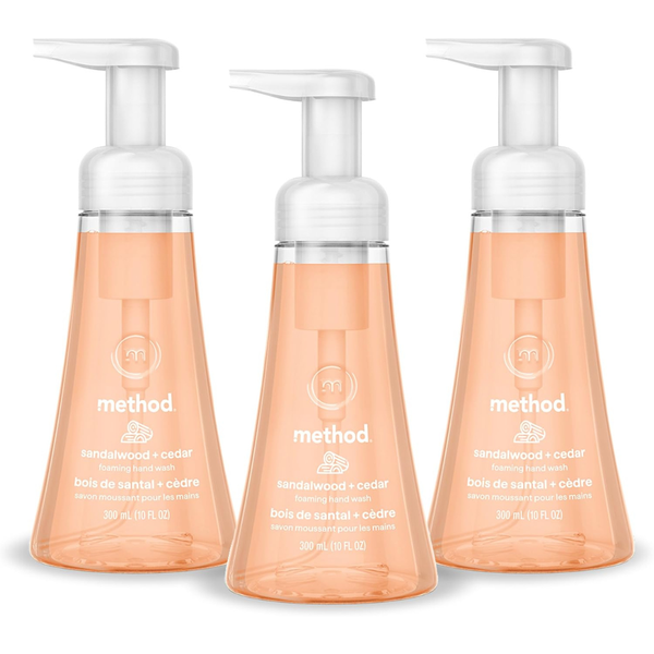 3-Pack 10-Oz Method Foaming Hand Wash (Sandalwood + Cedar)