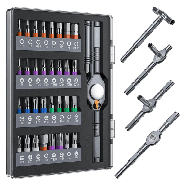 Wesdut 2026 Upgrade 32in1 T handle Magnetic Ratchet Screwdriver Set