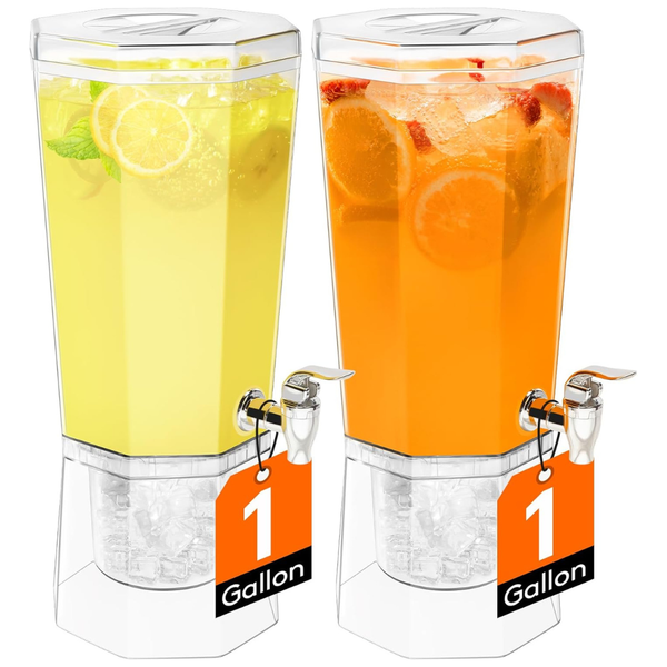 2-Pack Lifewit 1 Gallon Christmas Drink Dispenser