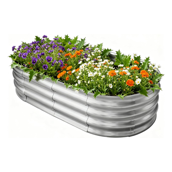 Lightweight Galvanized Raised Garden Bed (4' x 2' x 1')