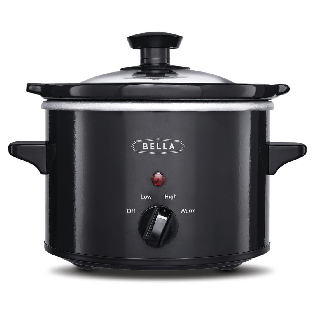 1.5-Qt Bella Electric Slow Cooker with Glass Lid