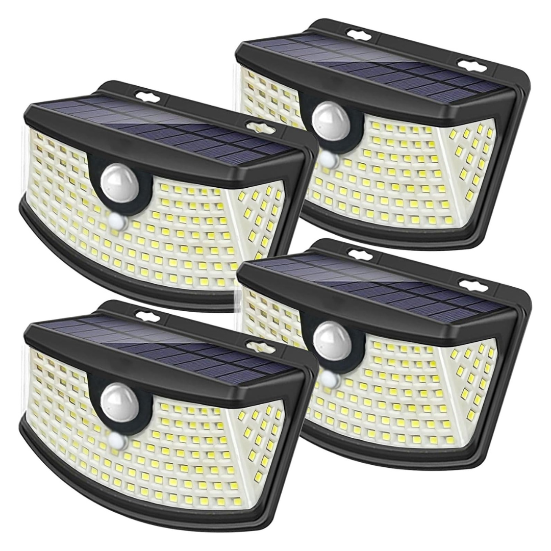 4-Pack Aootek Waterproof 120-LED Solar Motion Sensor Lights