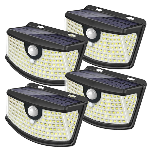 4-Pack Aootek Waterproof 120-LED Solar Motion Sensor Lights