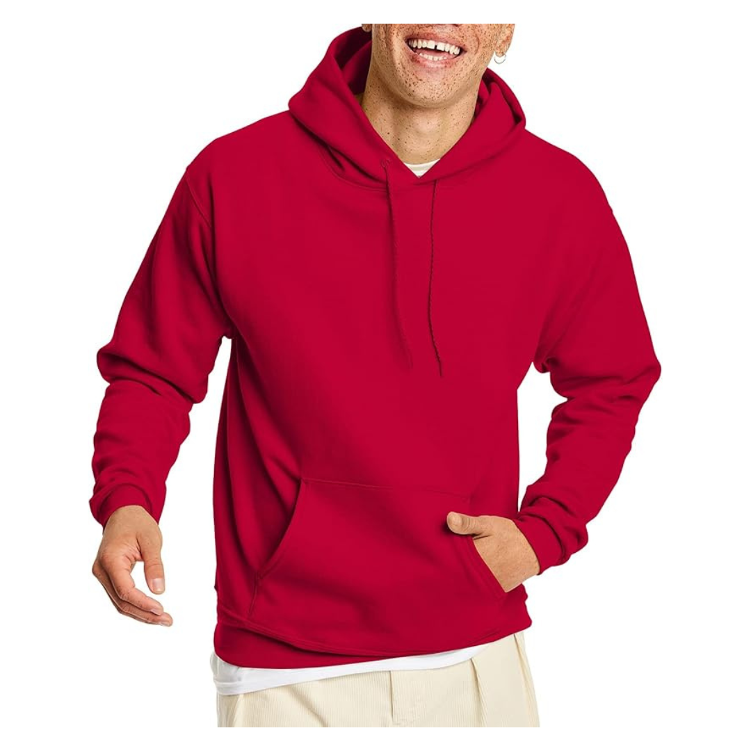 Hanes Men's Pullover EcoSmart Hooded Sweatshirt (various)