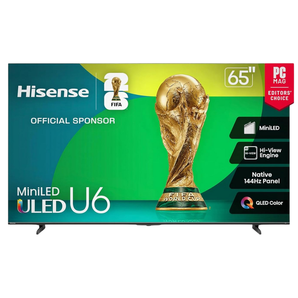 65" Hisense Class U6 Series 4K Ultra HD Smart QLED Fire TV