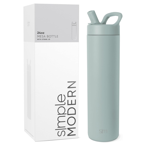 24oz Simple Modern Water Bottle With Straw Lid