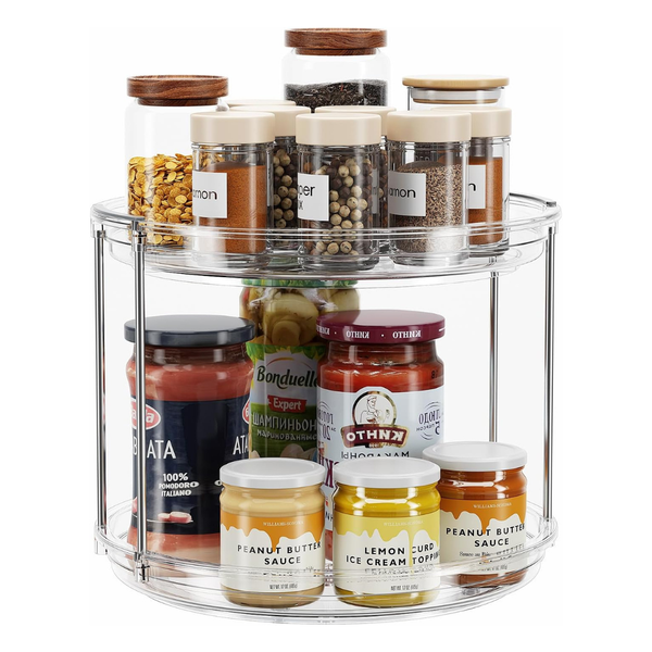 2 Tier 9.25'' Rotating Spice Rack Organization