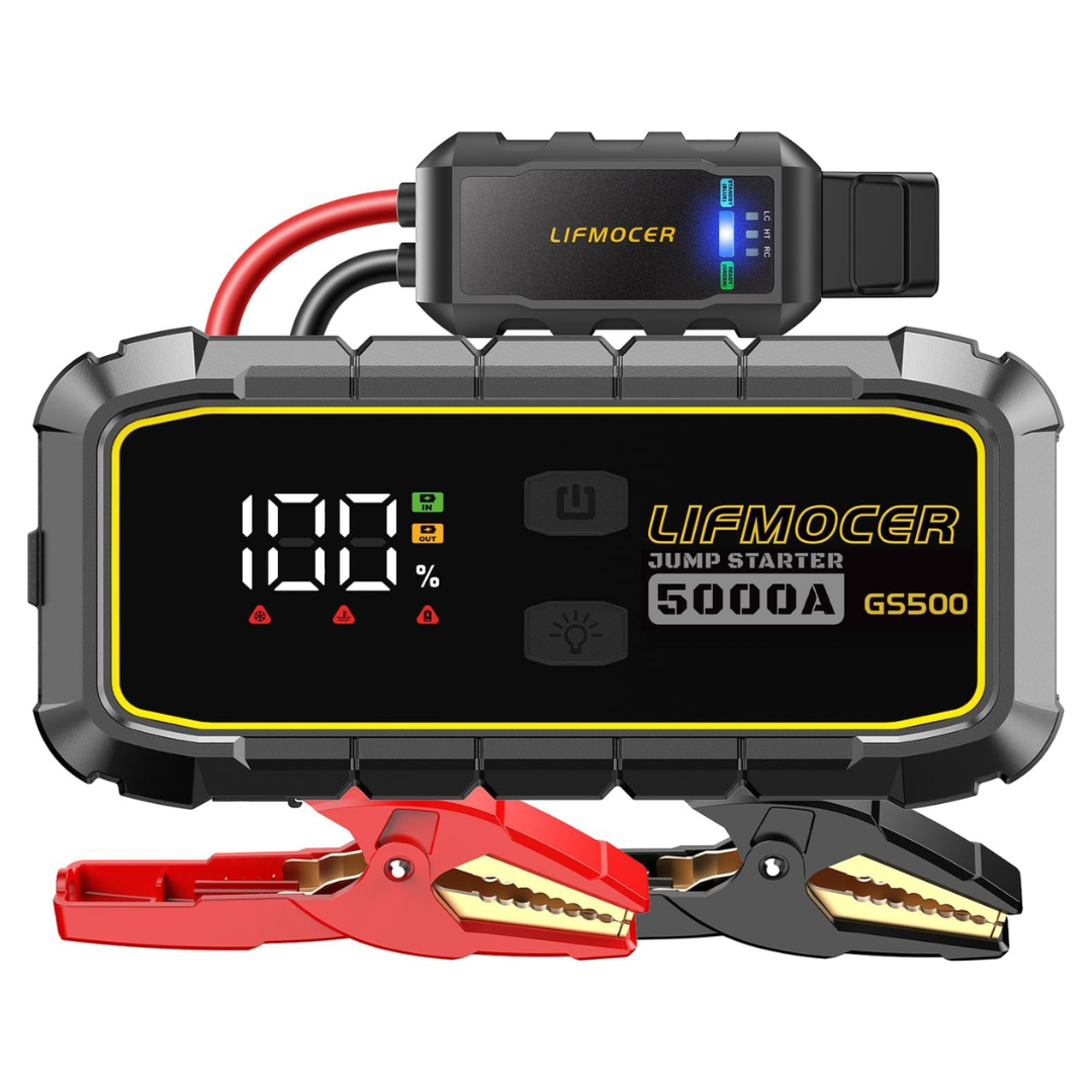 GS500 5000A 12V Portable Car Battery Jump Starter