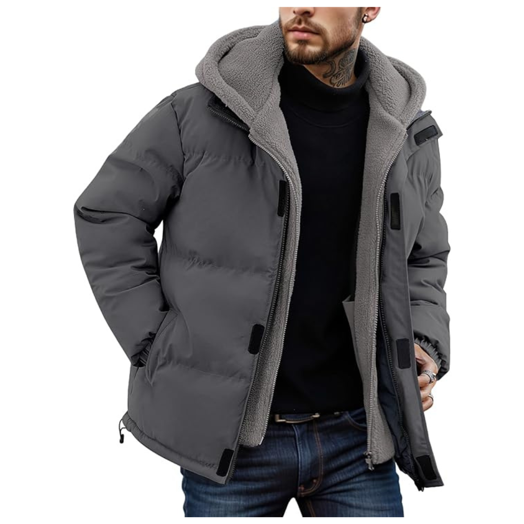 Men's Hooded Windproof Thermal Winter Puffer Jacket