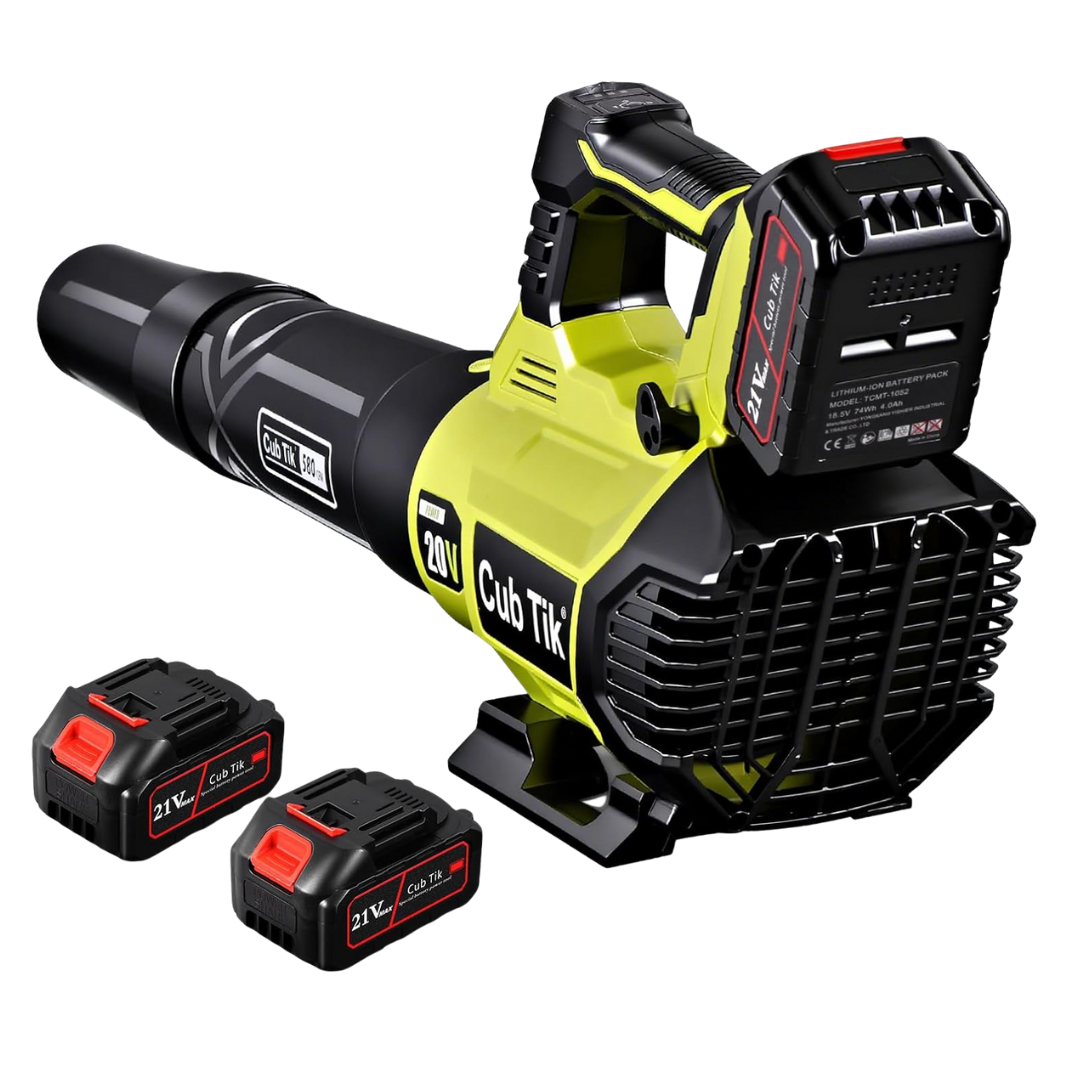 650 CFM Cordless Leaf Blower With 2x4.0AH Batteries & Charger