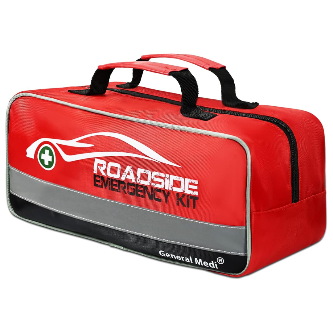 127-Pieces General Medi Roadside Car Emergency Kit