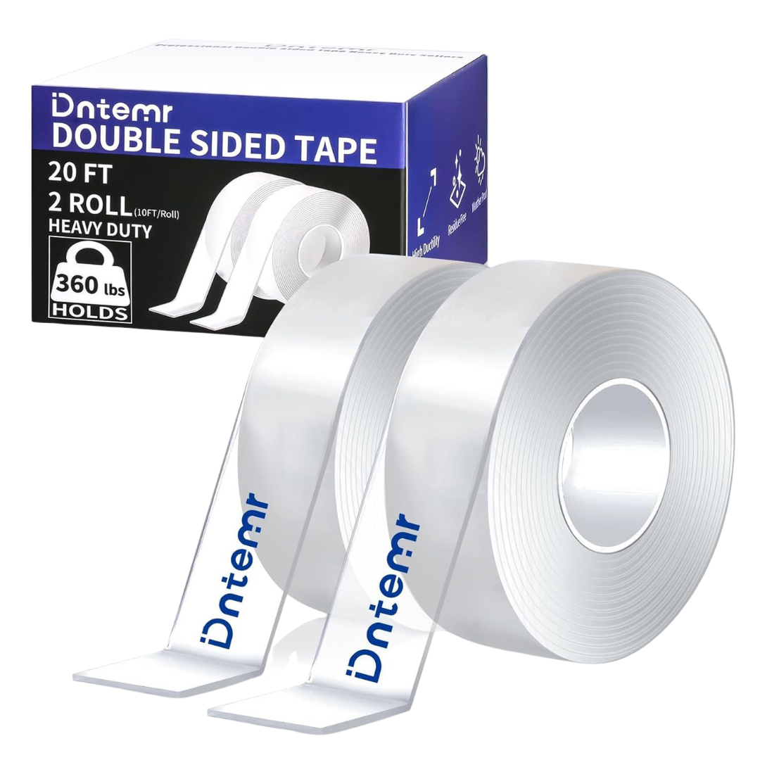 2 Rolls 3M Heavy Duty Double Sided 120" x 1.18" Removable Nano Tape