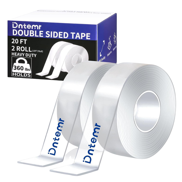 2 Rolls 3M Heavy Duty Double Sided 120" x 1.18" Removable Nano Tape