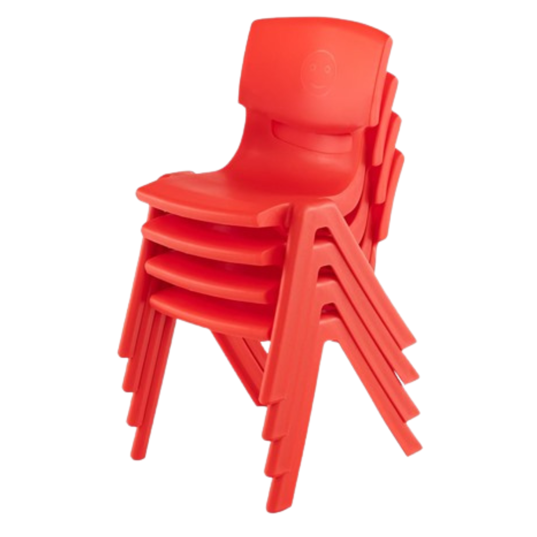4-Pack Premium 11" H Plastic Stackable School Chairs