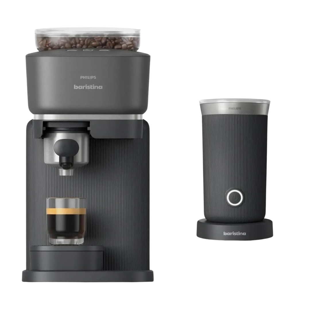 Philips Baristina Automatic Espresso Machine & Milk Frother Bundle