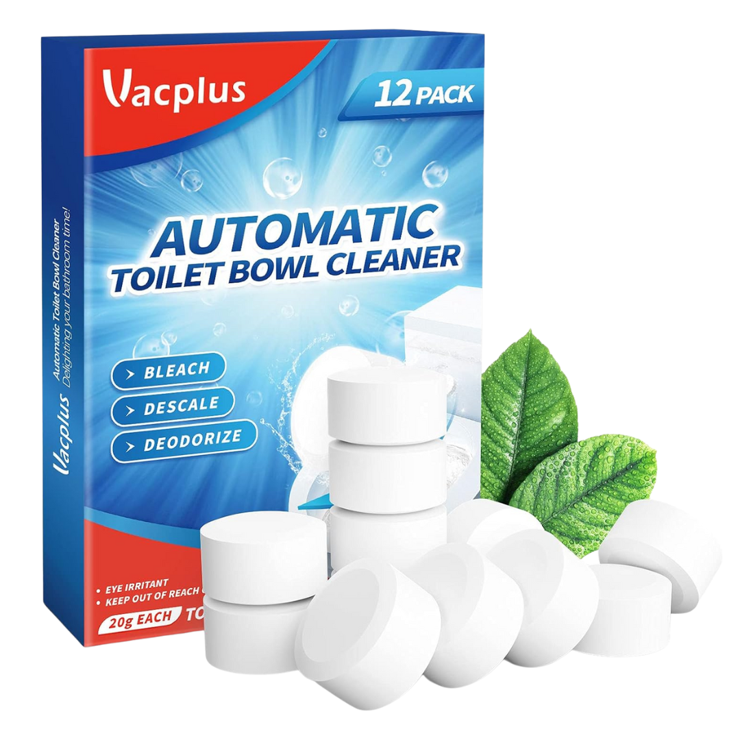 12-Pack 1.7oz Automatic Toilet Bowl Cleaner Tablets W/ Bleach