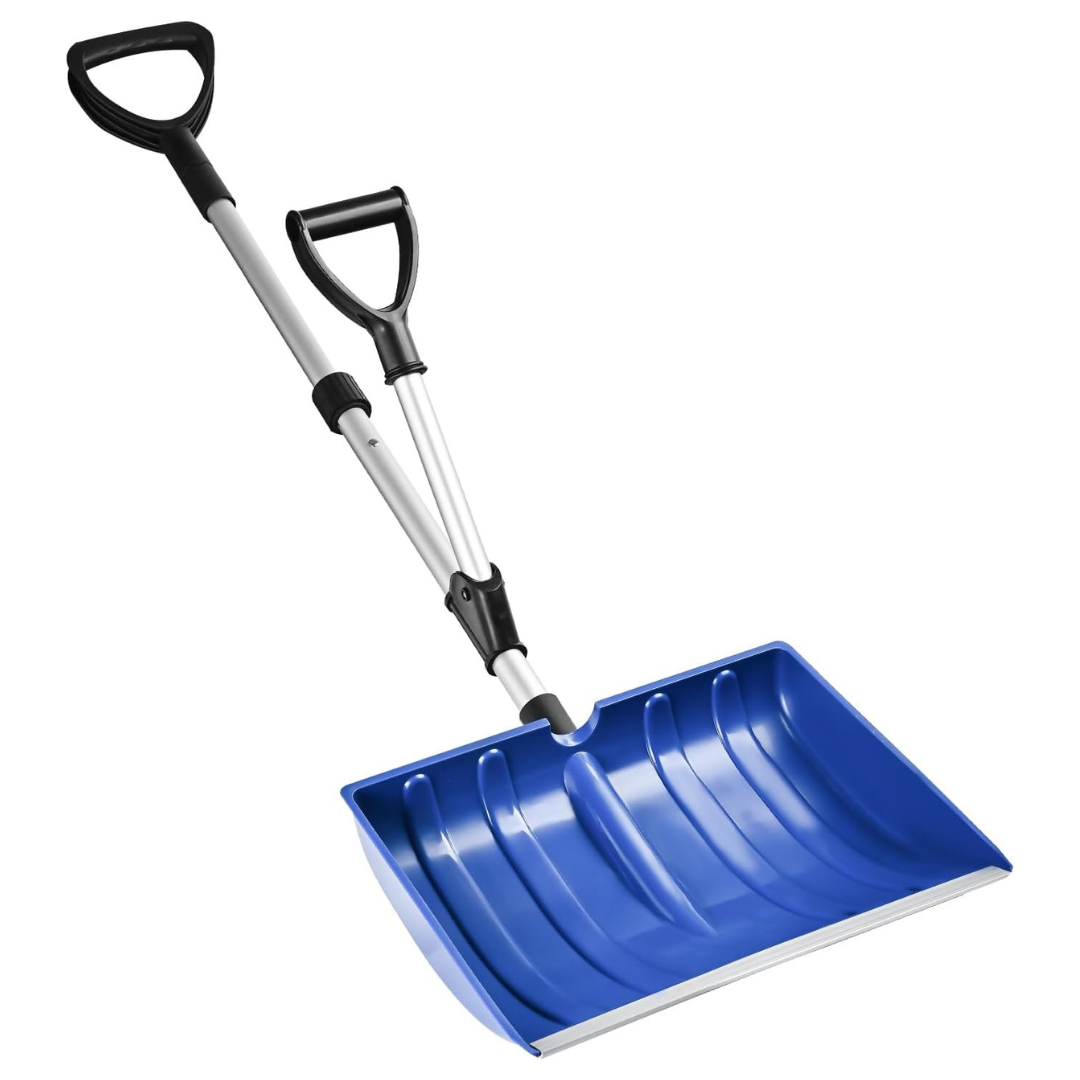 51" Long Heavy Duty Ergonomic Snow Shovel W/ Assist Handle