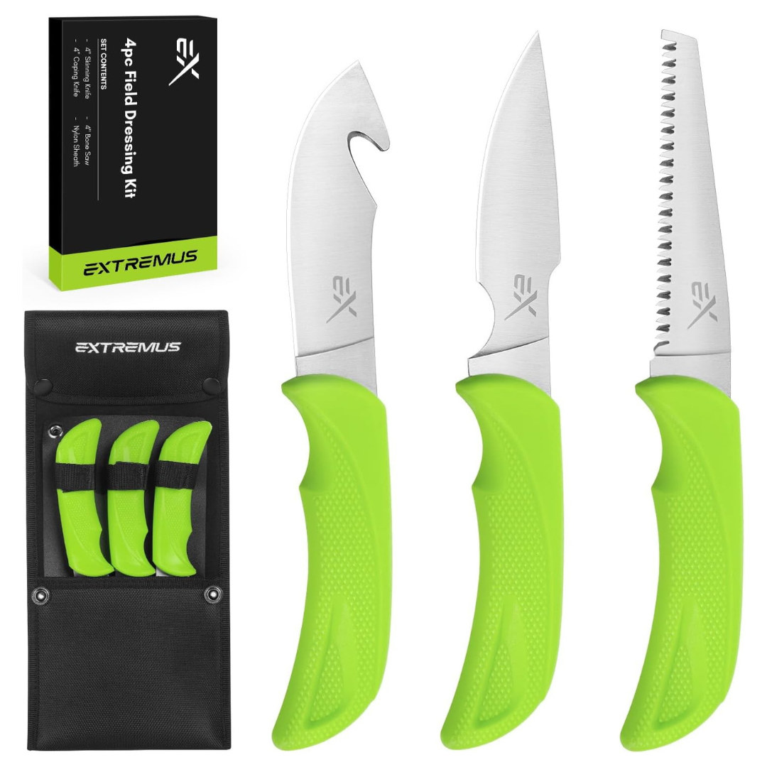 4-Piece Extremus By KastKing Field Dressing Hunting Knife Set