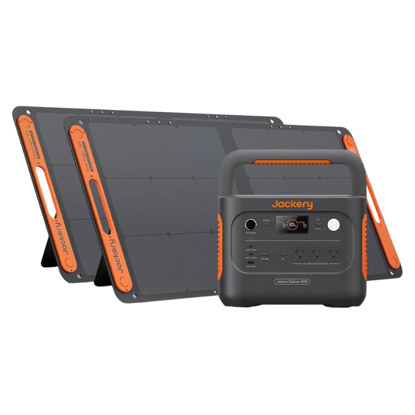 Jackery 1070Wh 1500W Portable Solar Generator W/ 2x100W Solar Panel