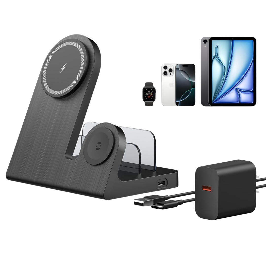 3-In-1 MagSafe 18W Wireless Charging Station (Various)