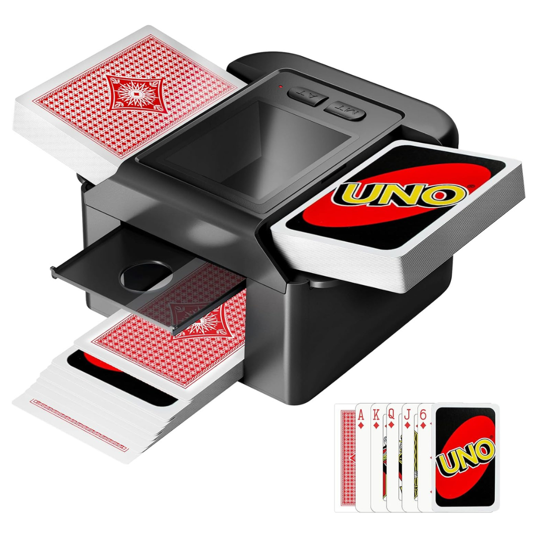Automatic Dual Mode Card Shuffler W/ USB-C Rechargeable Battery