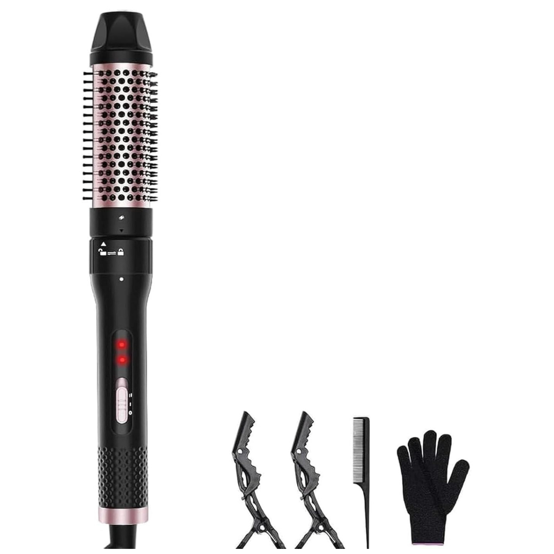1.5" Heated Round Curling Thermal Brush W/ Detachable Head