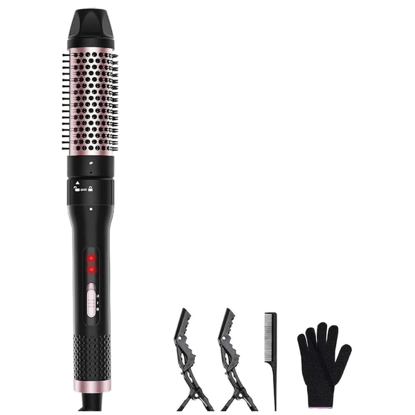 1.5" Heated Round Curling Thermal Brush W/ Detachable Head