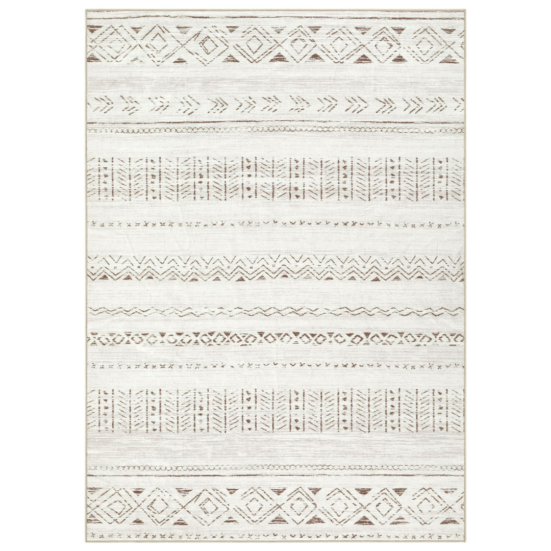 UERMEI 5'x7' Washable Boho Moroccan Area Rug