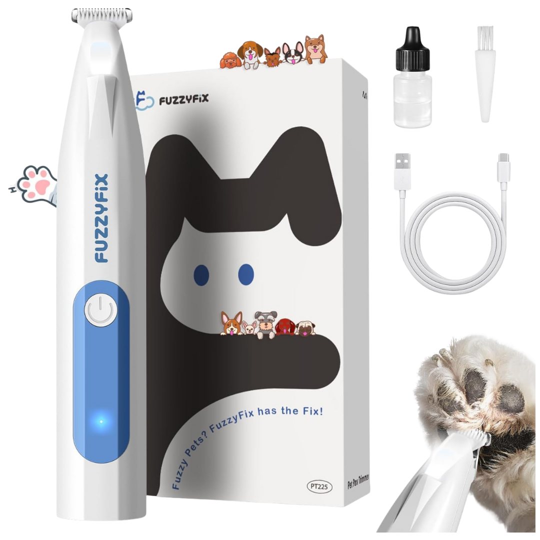 FuzzyFix Type-C Rechargeable Low Noise Dog Paw Trimmer